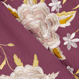 Tencel-Reststück mit Stickerei, hellburgunderfarbener Schal – verschiedene Maße x 140 cm breit - Ribes y Casals