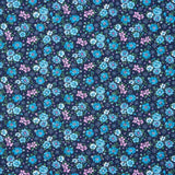 Floral Baumwolle Halbgarn Floral Blau Rosa - Ribes y Casals