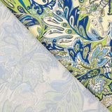 Crêpe Helles Paisleymuster Bedruckt Grün Grün Blau - Ribes y Casals