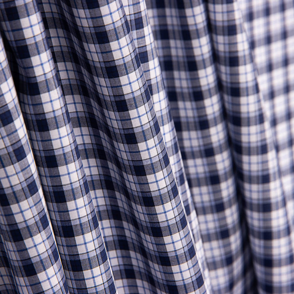 Popeline-Hemd Hemdenmacher Memphis Plaids - Ribes y Casals