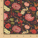 Viskose-Reststück mit Joispur-Muster, schwarz – verschiedene Maße x Breite 148 cm - Ribes y Casals