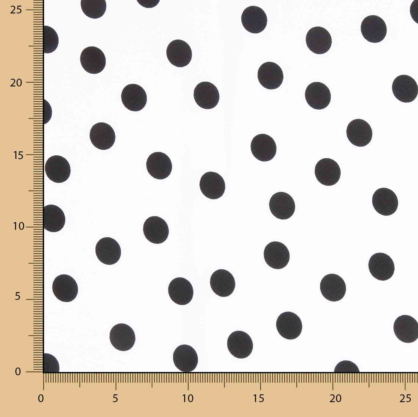 Koshibo Polka Dots 15mm Schwarz-Weiß - Ribes y Casals