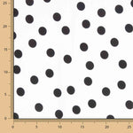 Koshibo Polka Dots 15mm Schwarz-Weiß - Ribes y Casals