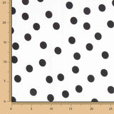 Koshibo Polka Dots 15mm Schwarz-Weiß - Ribes y Casals
