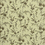 Vichy Cotton Olive Beflockt Floral Beflockt Olive Khaki - Ribes y Casals