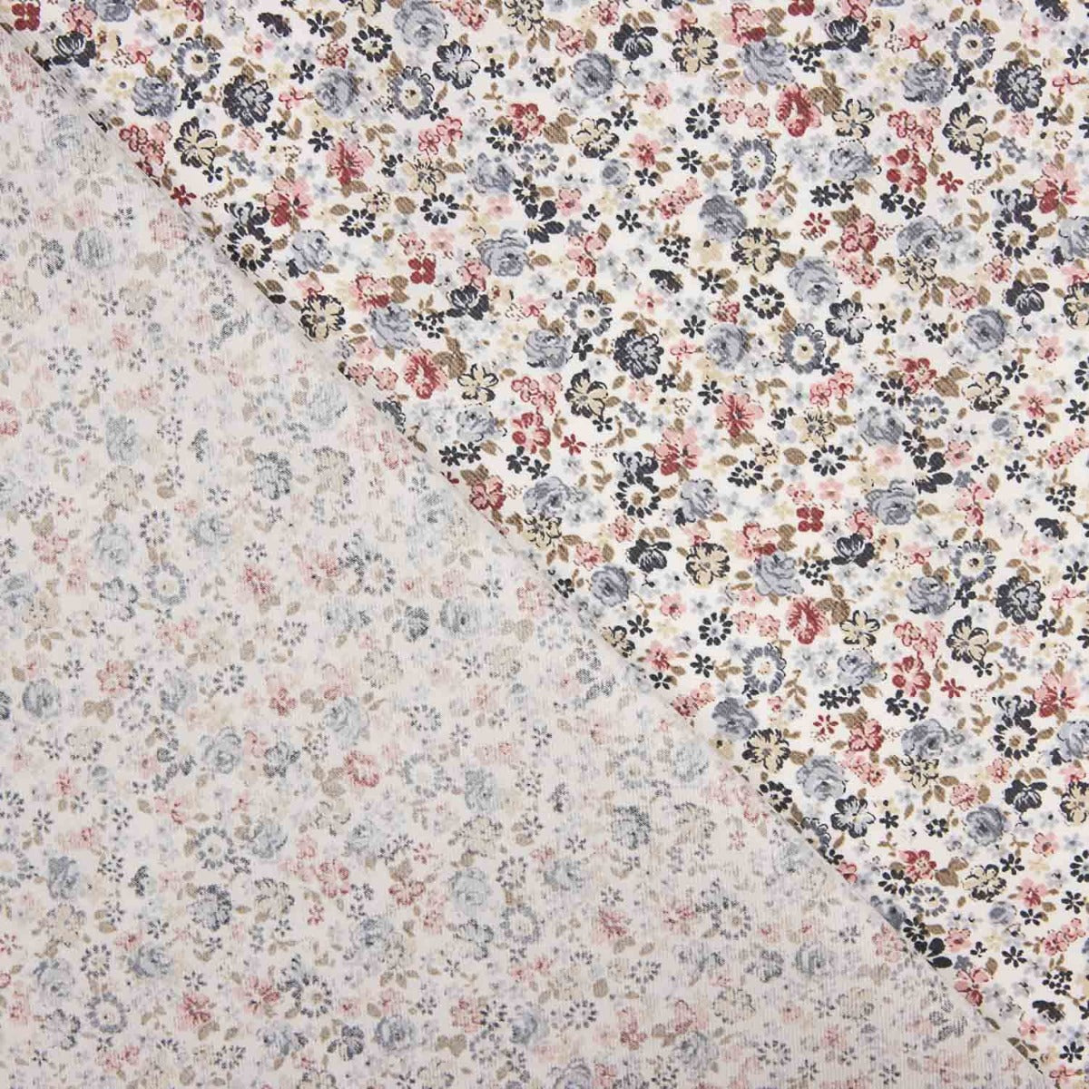 Viyela Cotton Cotton Flower Remix Blau - Ribes y Casals