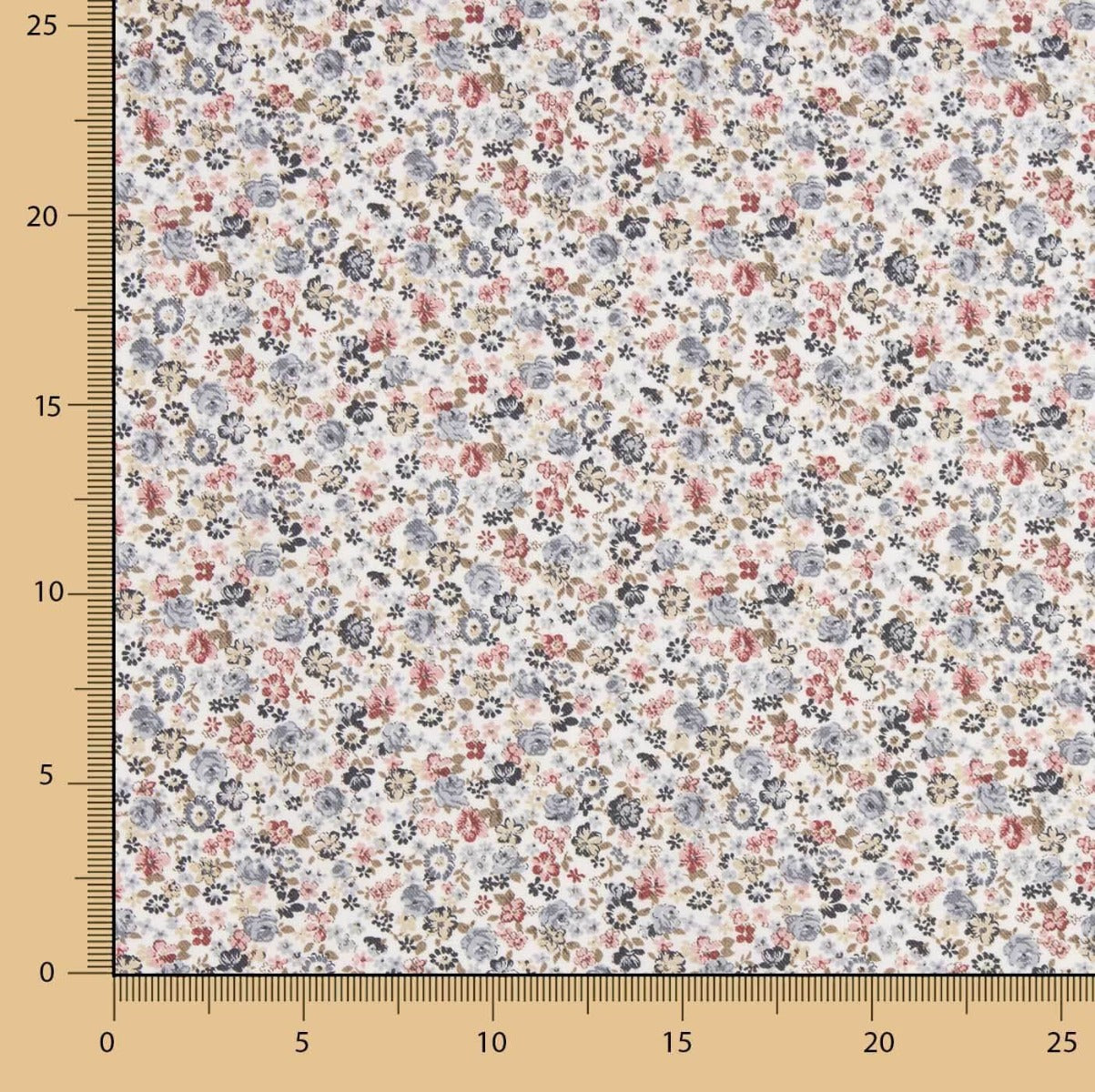 Viyela Cotton Cotton Flower Remix Blau - Ribes y Casals
