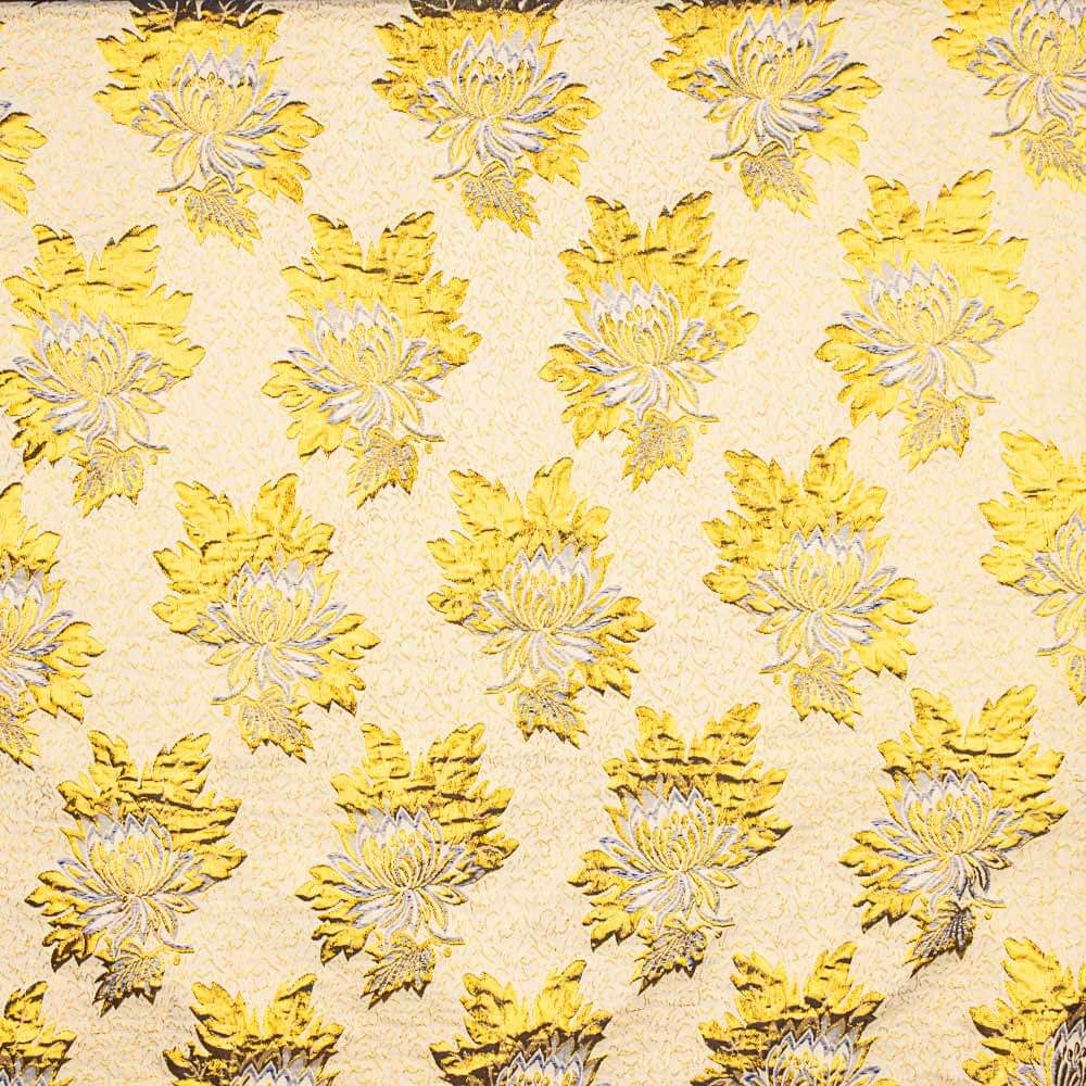 Brokat-Lurex-Blume Intensiv Blau-Gold - Ribes y Casals