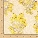 Brokat-Lurex-Blume Intensiv Blau-Gold - Ribes y Casals