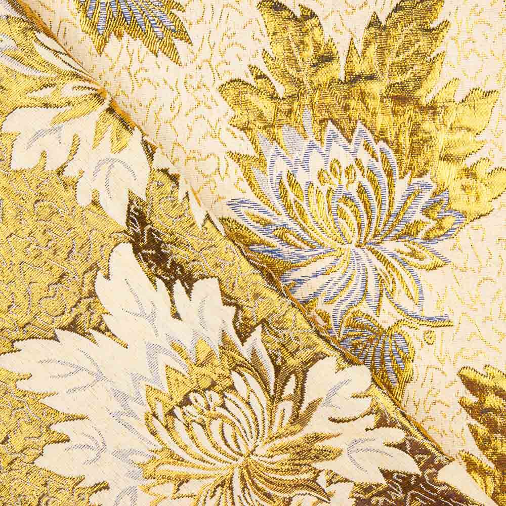 Brokat-Lurex-Blume Intensiv Blau-Gold - Ribes y Casals