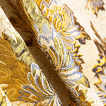 Brokat-Lurex-Blume Intensiv Blau-Gold - Ribes y Casals