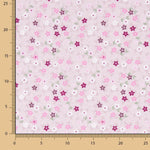 Popeline Baumwolle Popeline Blumen Linda Rosa - Ribes y Casals