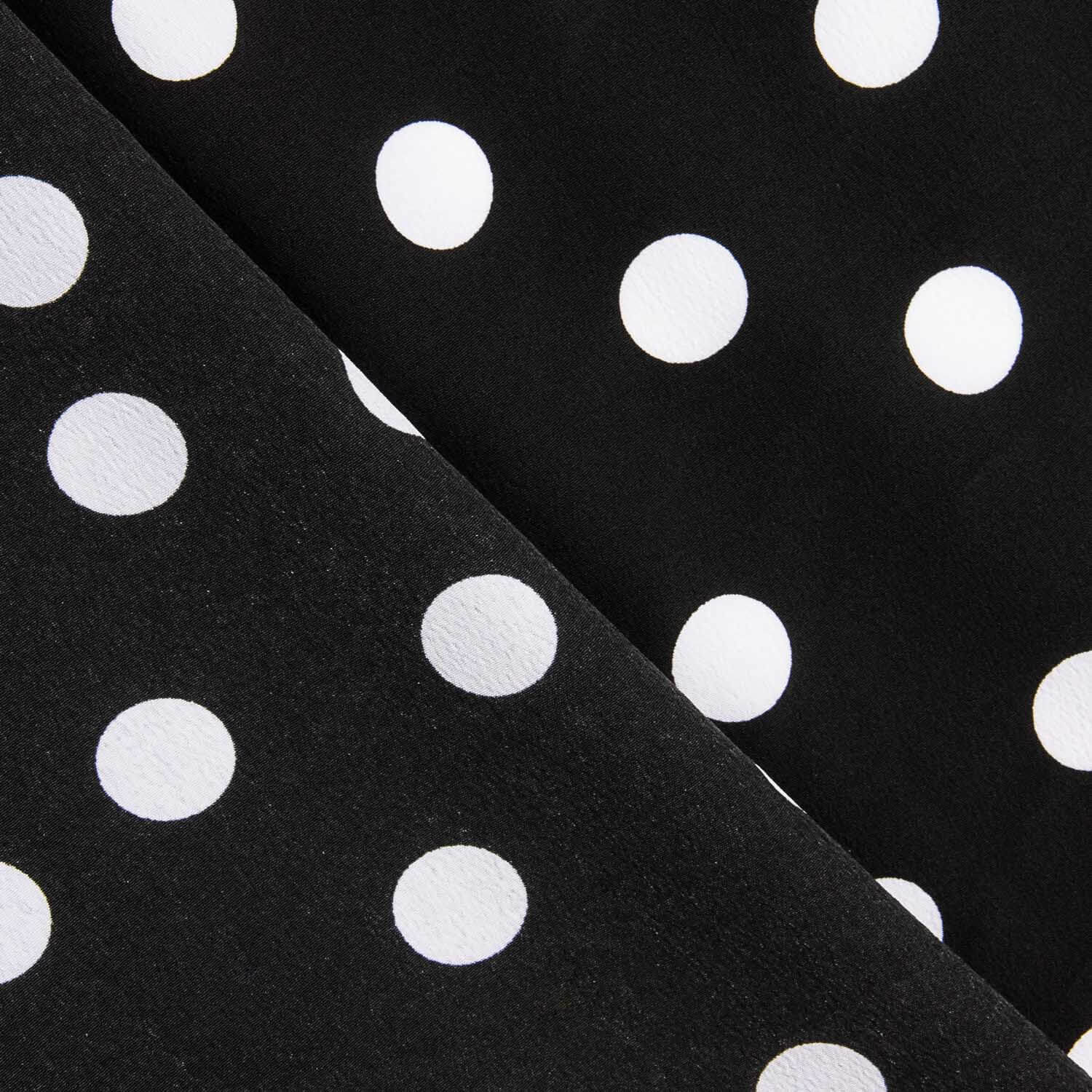 Koshibo Polka Dots 15mm Schwarz-Weiß - Ribes y Casals