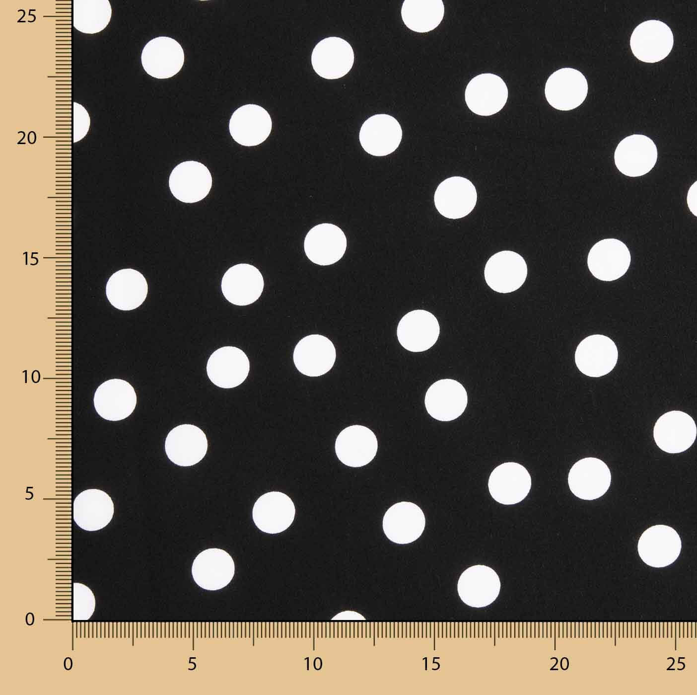 Koshibo Polka Dots 15mm Schwarz-Weiß - Ribes y Casals