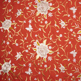 Tencel-Reststück bestickt, roter Schal – verschiedene Maße x Breite 140 cm - Ribes y Casals