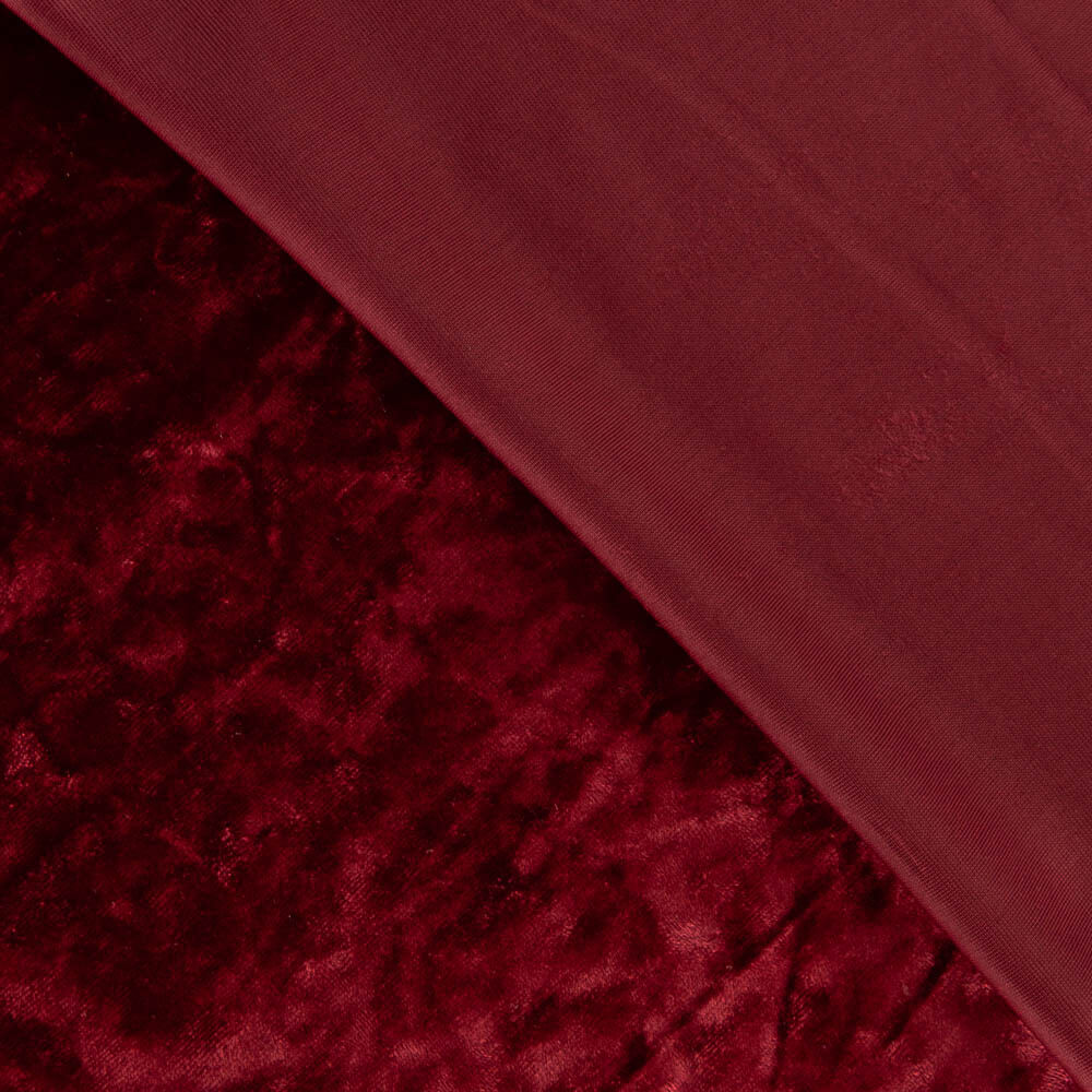 Red Rubi Fashion Velvet Fabric - Verschiedene Größen x Breite 150 cm. - Ribes y Casals
