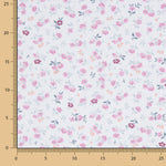 Popeline Baumwolle Blumen Nerea Hellblau - Ribes y Casals