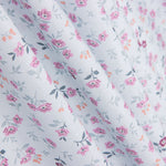 Popeline Baumwolle Blumen Nerea Hellblau - Ribes y Casals