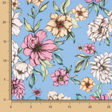 Popeline-Reststück „Amanecer mit Blumenmuster“ – verschiedene Maße x Breite 140 cm - Ribes y Casals