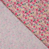 Leichter Crêpe Retal Blumendruck Mini Vintage Rosa 65 x 150 cm - Ribes y Casals