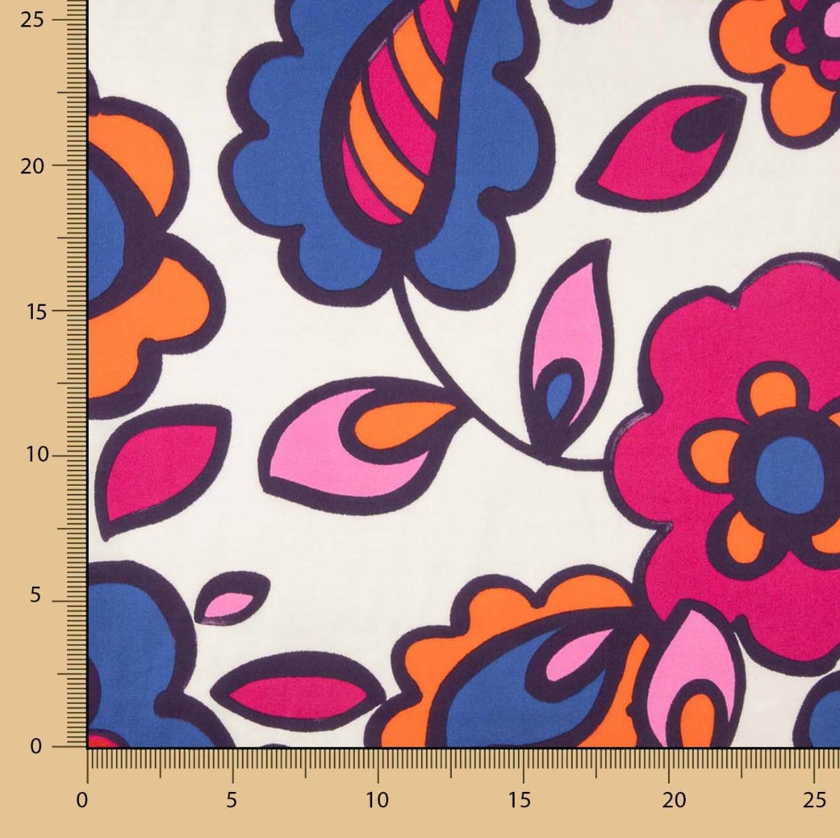 Retro Glam Satin Viskose - Ribes y Casals
