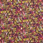 Senf Fuchsia Abstrakt Bedruckter Leichter Crêpe - Ribes y Casals
