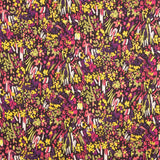 Senf Fuchsia Abstrakt Bedruckter Leichter Crêpe - Ribes y Casals