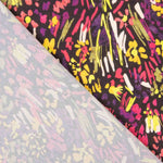 Senf Fuchsia Abstrakt Bedruckter Leichter Crêpe - Ribes y Casals