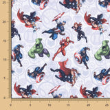 Popeline-Stoffreste mit Avengers-Lizenz – verschiedene Maße, Breite 140 cm - Ribes y Casals