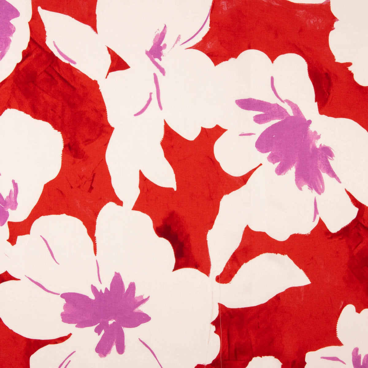 Viskose Satin Hibiskus Rot - Ribes y Casals