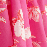 Batiste Botanische Bordüre Fuchsia - Ribes y Casals