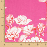 Batiste Botanische Bordüre Fuchsia - Ribes y Casals