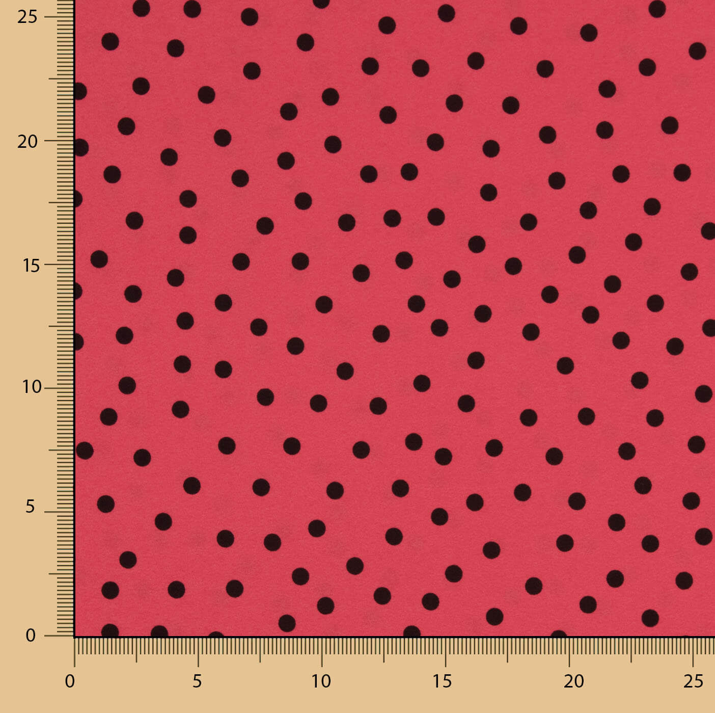 Koshibo Polka Dots 7mm Erdbeere Delavé - Ribes y Casals