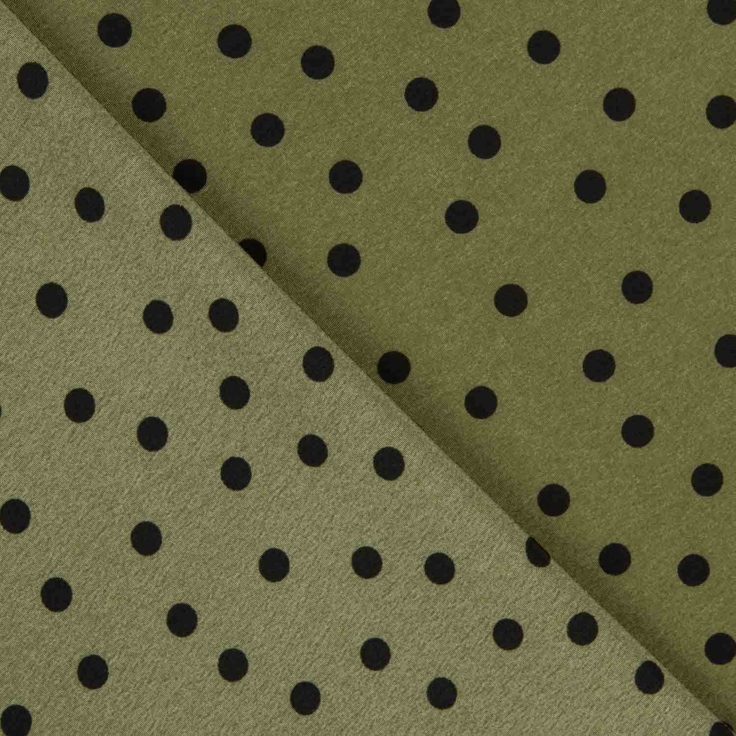 Koshibo Retal Koshibo Polka Dots 7mm Delavé Khaki - Verschiedene Größen x Breite von 150 cm - Ribes y Casals