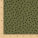 Koshibo Retal Koshibo Polka Dots 7mm Delavé Khaki - Verschiedene Größen x Breite von 150 cm - Ribes y Casals
