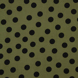 Koshibo-Stoff Koshibo Polka Dots 33mm Delavé Khaki 85 x 150 cm - Ribes y Casals