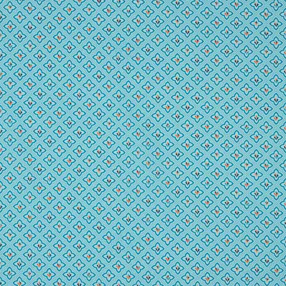 Rania Blau Baumwolle Popeline 80 x 150 cm - Ribes y Casals