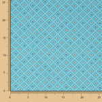 Rania Blau Baumwolle Popeline 80 x 150 cm - Ribes y Casals