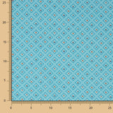 Rania Blau Baumwolle Popeline 80 x 150 cm - Ribes y Casals
