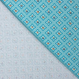 Rania Blau Baumwolle Popeline 80 x 150 cm - Ribes y Casals