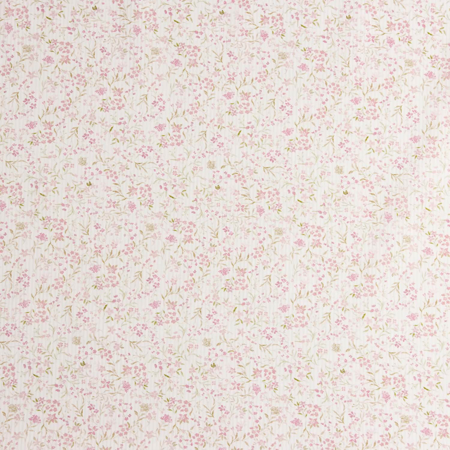 Geblümte Vintage-Baumwollpopeline Rosa - Ribes y Casals