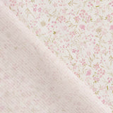 Reststück Popeline Baumwolle mit Vintage-Blumenmuster in Rosa – verschiedene Maße x Breite 150 cm - Ribes y Casals