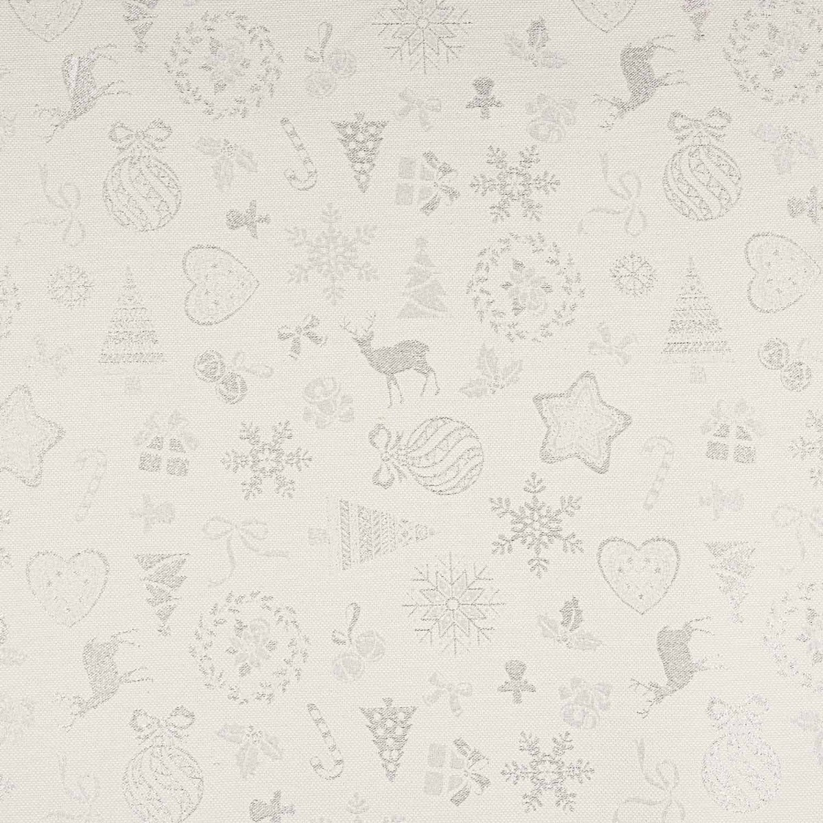 Weihnachten Lurex Silber Canvas - Ribes y Casals