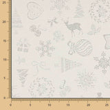Weihnachten Lurex Silber Canvas - Ribes y Casals