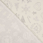 Weihnachten Lurex Silber Canvas - Ribes y Casals