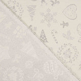 Weihnachten Lurex Silber Canvas - Ribes y Casals