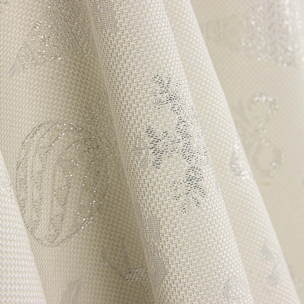 Weihnachten Lurex Silber Canvas - Ribes y Casals