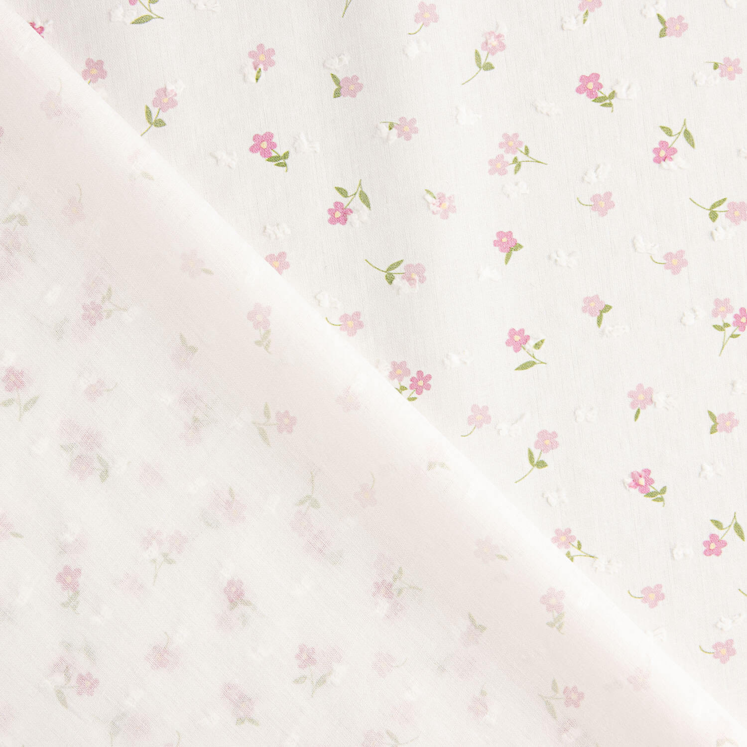 Popeline Baumwolle Mini Floral Rosa - Ribes y Casals