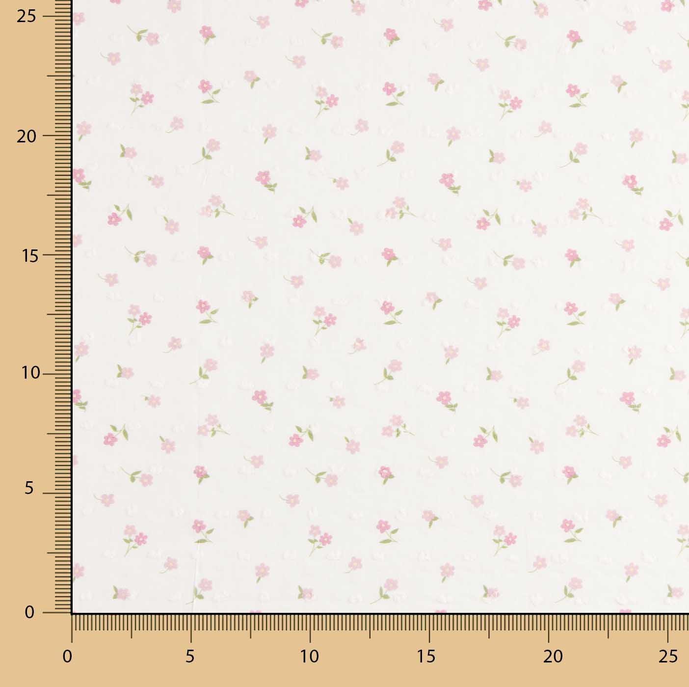 Popeline Baumwolle Mini Floral Rosa - Ribes y Casals