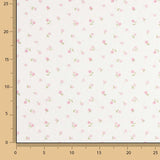 Popeline Baumwolle Mini Floral Rosa - Ribes y Casals